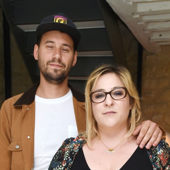 Semi-exclusif - Marilou Berry et son compagnon Alexis (Le Diamantaire artiste street art) - Soirée de lancement de l'appareil photo Instax SQ6 de Fujifilm à l'Instax Square House à Paris le 24 mai 2018. © Giancarlo Gorassini/Bestimage