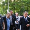 Harvey Weinstein arrive au tribunal à New York, en compagnie de son avocat Ben Brafman. Le producteur déchu Harvey Weinstein, accusé par des dizaines de femmes d'agressions sexuelles et de viols, s'est présenté spontanément au commissariat du sud de Manhattan avant d'être transféré au tribunal. New York le 25 mai 2018.