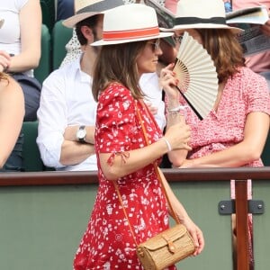 Pippa Middleton (enceinte) lors des Internationaux de Tennis de Roland-Garros à Paris, France, le 27 mai 2018. © Jacovides-Moreau/Bestimage