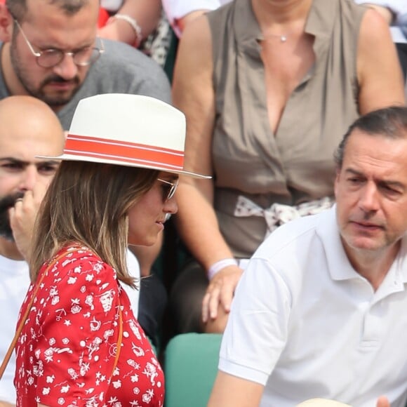 Pippa Middleton (enceinte) lors des Internationaux de Tennis de Roland-Garros à Paris, France, le 27 mai 2018. © Jacovides-Moreau/Bestimage