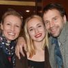 Alexandra Lamy, Chloé Jouannet et son père Thomas Jouannet - Représentation de la pièce "Les Monologues du Vagin" au théâtre le Comédia à Paris le 12 mars 2018. © Guirec Coadic/Bestimage