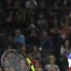 Benoît Paire au 1er tour du Rolex Paris Masters 2017 sur le court central à Paris, le 30 octobre 2017, battu par Richard Gasquet. © Veeren - Perusseau/Bestimage