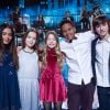 Exclusif - Kids United - Emission hommage à "Grégory Lemarchal, 10 ans après l'histoire continue" au Zénith de Paris et retransmis en direct sur TF1 le 7 janvier 2017. Il y a près de dix ans le petit prince de la Star Ac' disparaissait brutalement à l'âge de 23 ans, emporté par la mucoviscidose. Dix ans après, l'histoire continue, a lancé un grand appel aux dons pour la construction d'une Maison Grégory Lemarchal afin d'améliorer le quotidien des malades dont certains étaient présents dans le public. A la fin de l'émission ce sont plus de 2 millions d'euros de dons qui avaient déjà été récoltés en vue de construire cette maison. © Cyril Moreau/Bestimage