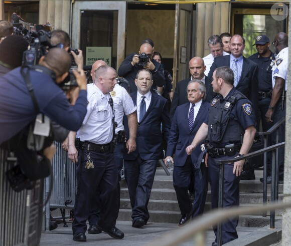 Harvey Weinstein au tribunal de New York avec son avocat Ben Brafman, le 5 juin 2018. Weinstein vient de plaider non coupable.