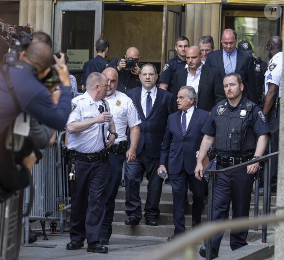 Harvey Weinstein au tribunal de New York avec son avocat Ben Brafman, le 5 juin 2018. Weinstein vient de plaider non coupable.