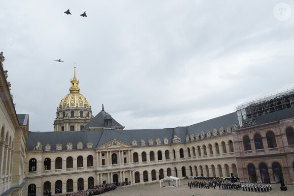 Obsèques de Serge Dassault en la cathédrale Saint-Louis-des-Invalides suivi des honneurs militaires à Paris. Le 1er juin 2018 © Coadic Guirec / Bestimage
