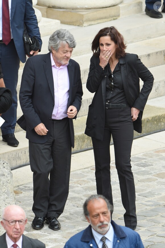 Jean-Louis Borloo - Obsèques de Serge Dassault en la cathédrale Saint-Louis-des-Invalides suivi des honneurs militaires à Paris. Le 1er juin 2018 © Coadic Guirec / Bestimage