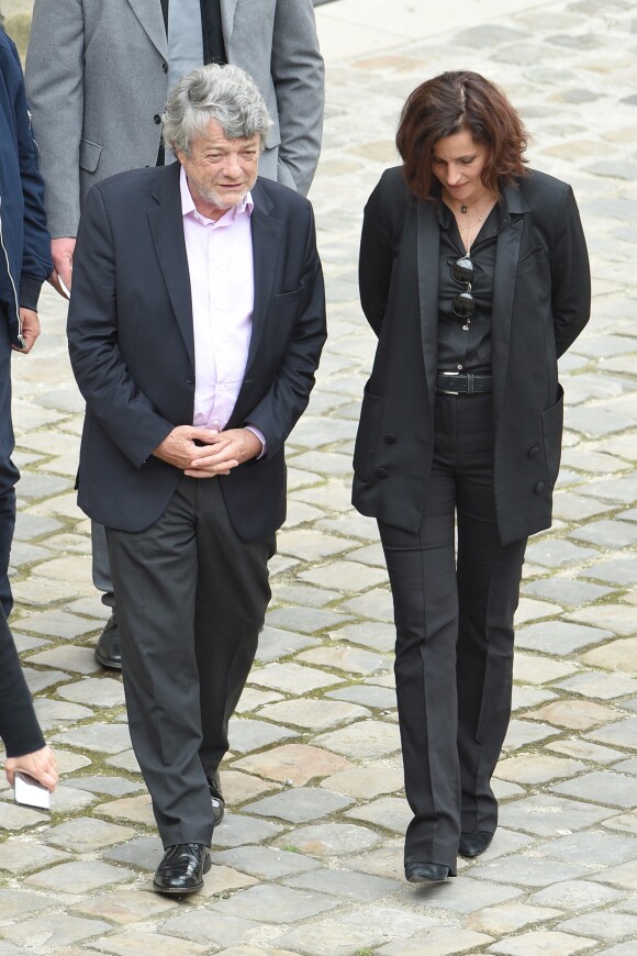 Jean-Louis Borloo - Obsèques de Serge Dassault en la cathédrale Saint-Louis-des-Invalides suivi des honneurs militaires à Paris. Le 1er juin 2018 © Coadic Guirec / Bestimage