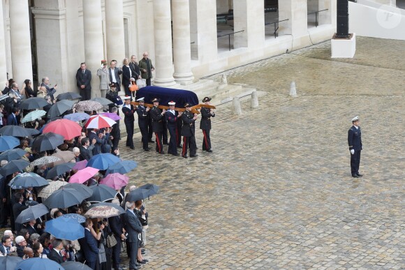 Obsèques de Serge Dassault en la cathédrale Saint-Louis-des-Invalides suivi des honneurs militaires à Paris. Le 1er juin 2018 © Coadic Guirec / Bestimage