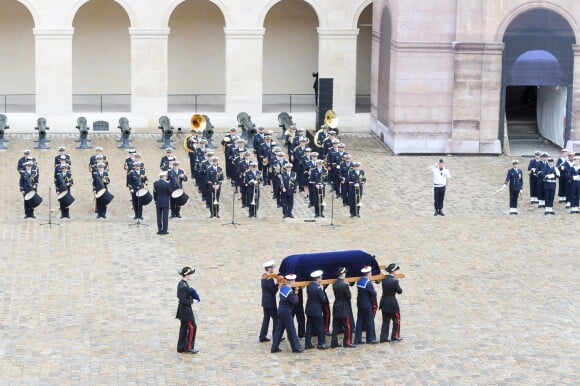 Obsèques de Serge Dassault en la cathédrale Saint-Louis-des-Invalides suivi des honneurs militaires à Paris. Le 1er juin 2018 © Coadic Guirec / Bestimage