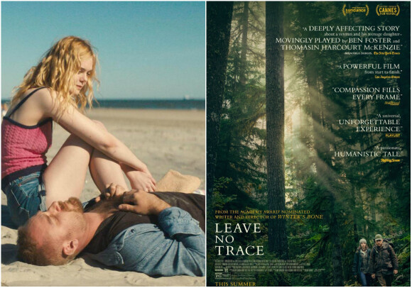 Elle Fanning et Ben Foster dans "Galveston" de Mélanie Laurent (3 octobre 2018). Affiche du film "Leave No Trace" de Debra Granik (19 septembre).