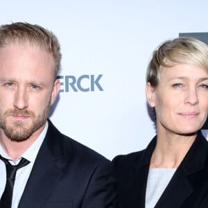 Robin Wright et son fiancé Ben Foster à la 6e soirée annuelle "Women In The World Summit" à New York, le 22 avril 2015.