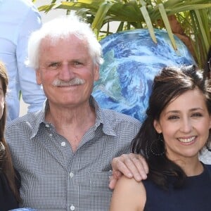 Chloé Nabédian, Yann Arthus-Bertrand, Marlène Duret et Evelyne Dhéliat - 15éme Forum international de la météo et du climat parainné par Y. Arthus-Bertrand à Paris le 3 juin 2018. © Giancarlo Gorassini/Bestimage