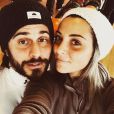 Priscilla Betti et son compagnon Gilles Noto sur Instagram, le 28 février 2018.