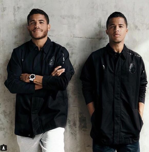 Les frères Jonathan et Giovani dos Santos sur Instagram le 27 avril 2018.