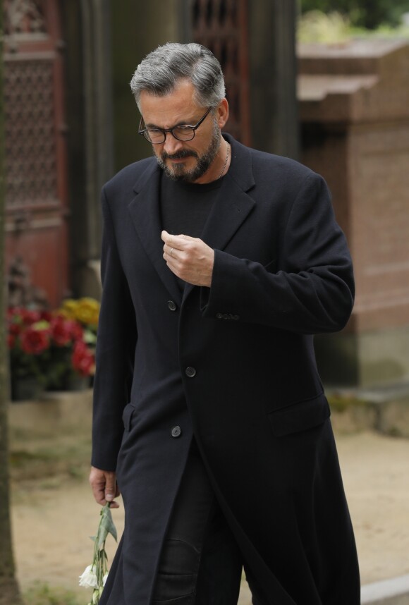 Olivier Minne - Obsèques de Christophe Michel (mari de JL Romero) au crématorium du cimetière du Père Lachaise à Paris le 6 juin 2018