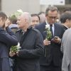 Christophe Girard - Obsèques de Christophe Michel (mari de JL Romero) au crématorium du cimetière du Père Lachaise à Paris le 6 juin 2018.