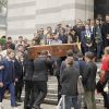 Obsèques de Christophe Michel (mari de JL Romero) au crématorium du cimetière du Père Lachaise à Paris le 6 juin 2018.