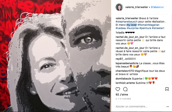 Valérie Trierweiler confirme son histoire d'amour avec Romain Magellan sur Isntagram, le 7 juin 2018.