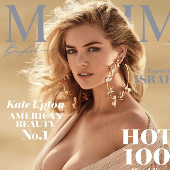 Kate Upton en couverture de Maxim. Numéro de juillet/août 2018.
