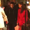 Exclusif - Bella Hadid et son compagnon The Weeknd sont allés dîner au restaurant "The Bistrologist" dans le quartier des Champs-Elysées avec des amis à Paris, le 1er juin 2018. Après sa séance de sport, The Weeknd est rentré à l'hôtel pour rejoindre Bella Hadid. Ils sont sortis dîner avec leurs amis (dont Fanny Bourdette-Donon) et ont quitté le restaurant à 3h45.