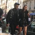 Exclusif - Bella Hadid et son compagnon The Weeknd se promènent dans les rues de Paris le 31 mai 2018.