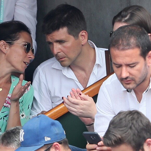 Thomas Sotto à Roland-Garros le 9 juin 2018. © Cyril Moreau / Bestimage