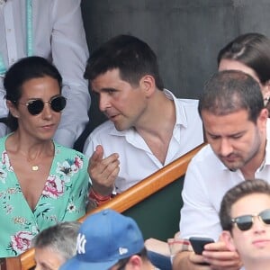 Thomas Sotto à Roland-Garros le 9 juin 2018. © Cyril Moreau / Bestimage