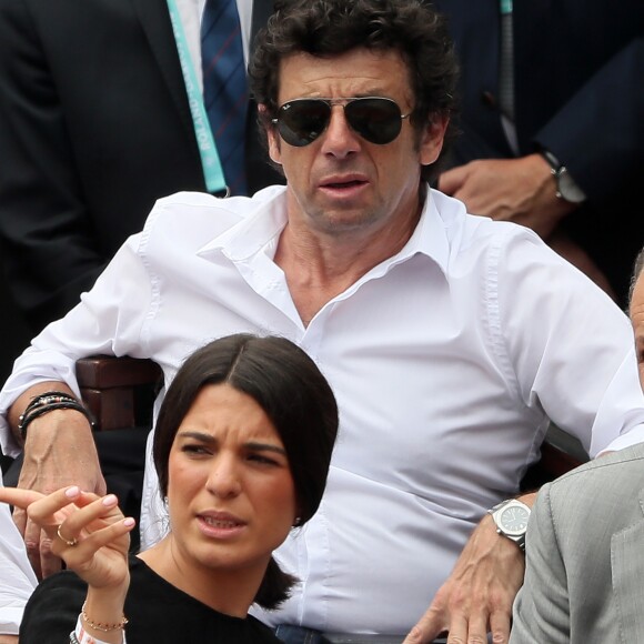 Patrick Bruel dans les tribunes des Internationaux de France de Tennis de Roland Garros à Paris, le 10 juin 2018. © Dominique Jacovides - Cyril Moreau/Bestimage