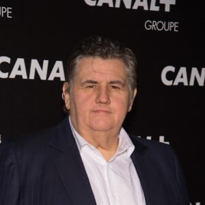 Pierre Ménès - Soirée des animateurs du Groupe Canal+ au Manko à Paris. Le 3 février 2016