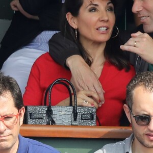 Zinédine Zidane et sa femme Véronique dans les tribunes des Internationaux de France de Tennis de Roland Garros à Paris, le 10 juin 2018. © Dominique Jacovides - Cyril Moreau/Bestimage