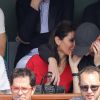 Zinédine Zidane et sa femme Véronique dans les tribunes des Internationaux de France de Tennis de Roland Garros à Paris, le 10 juin 2018. © Dominique Jacovides - Cyril Moreau/Bestimage
