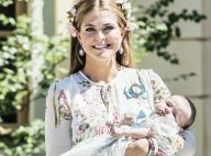 Princesse Adrienne de Suède : Si craquante à son baptême, Madeleine très fleurie