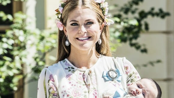 Princesse Adrienne de Suède : Si craquante à son baptême, Madeleine très fleurie
