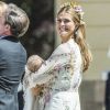 La princesse Madeleine de Suède et son mari, Christopher O'Neill en compagnie de leurs enfants, le prince Nicolas et la princesse Adrienne - Baptême de la princesse Adrienne de Suède à Stockholm au palais de Drottningholm en Suède le 8 juin 2018