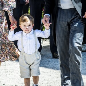 Le prince Oscar - Baptême de la princesse Adrienne de Suède à Stockholm au palais de Drottningholm en Suède le 8 juin 2018