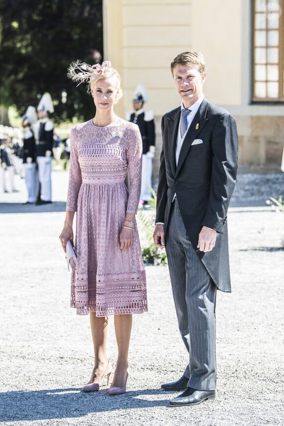 Karolin A. Johansson et Lars-Erik Tindre - Baptême de la princesse Adrienne de Suède à Stockholm au palais de Drottningholm en Suède le 8 juin 2018