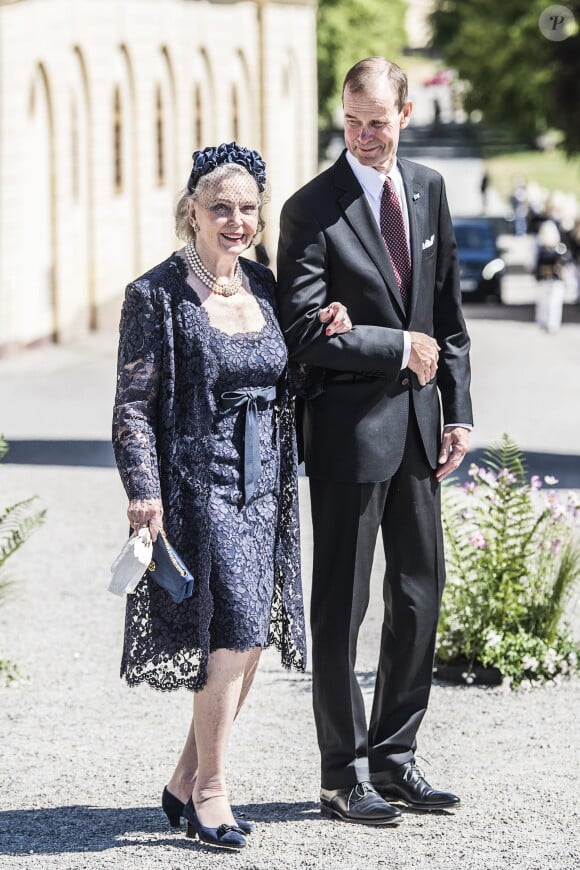 Marianne Bernadotte - Baptême de la princesse Adrienne de Suède à Stockholm au palais de Drottningholm en Suède le 8 juin 2018