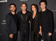 Youri Djorkaeff avec sa femme et ses enfants, prêt pour le match de légende