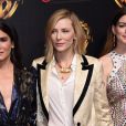 Sandra Bullock, Cate Blanchett, Anne Hathaway à la soirée Warner Bros CinemaCon 2018 à l'hôtel Caesar palace à Las Vegas, le 24 avril 2018