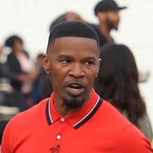 Jamie Foxx sur le tournage de son dernier film à Westwood le 30 avril 2018.