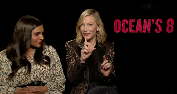 Mindy Kaling et Cate Blanchett en interview pour Ocean's 8 (juin 2018)
