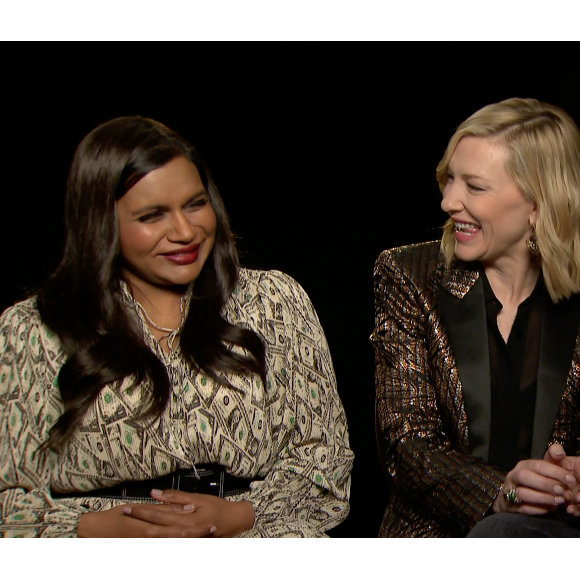 Mindy Kaling et Cate Blanchett en interview pour Ocean's 8 (juin 2018)
