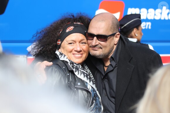 Exclusif - Le cousin de Johnny Hallyday, Michael Ketcham Halliday arrive à la messe hommage pour le 75ème anniversaire de Johnny Hallyday en l'église de La Madeleine à Paris. Le 15 juin 2018