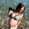 Manon Marsault très enceinte, le 22 mai 2018.