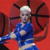 Katy Perry en concert à l'O2 arena à Londres, le 15 juin 2018.