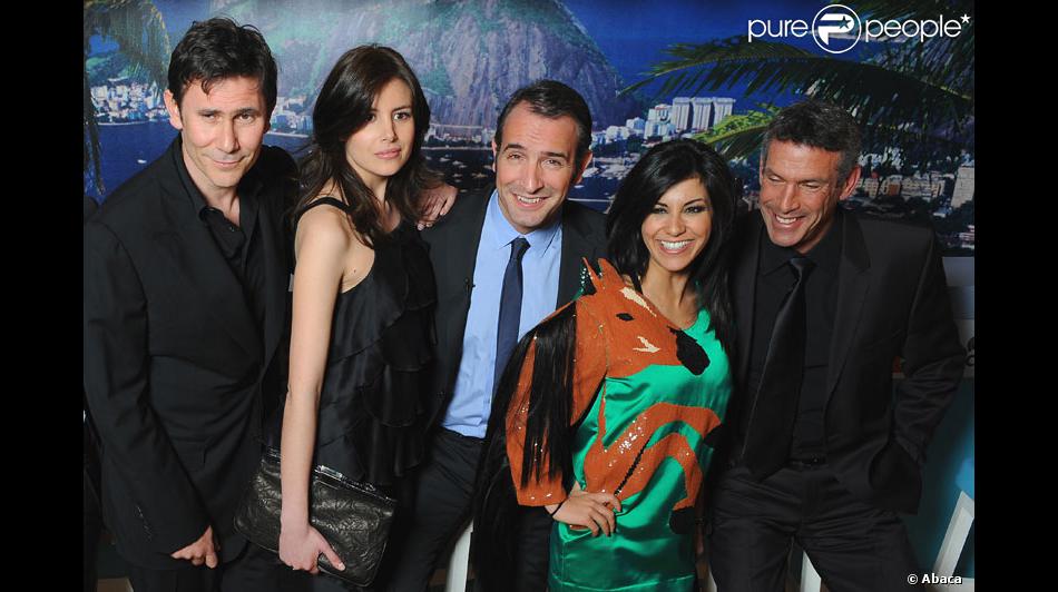 Michel Hazanavicius Jean Dujardin Louise Monot Reem Kherici Et Ken Samuels Pour La Promotion De Oss 117 Rio Ne Repond Plus Purepeople