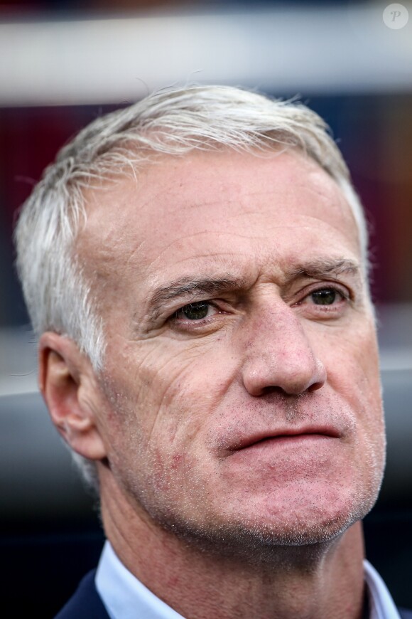 Didier Deschamps lors du match de coupe du monde opposant la France au Pérou au stade Ekaterinburg à Yekaterinburg, Russie, le 21 juin 2018. La France a gagné 1-0. © Cyril Moreau/Bestimage