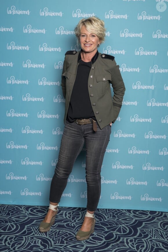 Exclusif - Sophie Davant - Photocall de la première du spectacle "Les Parisiennes" aux Folies Bergères à Paris le 24 mai 2018. © Olivier Borde - Pierre Perusseau/Bestimage