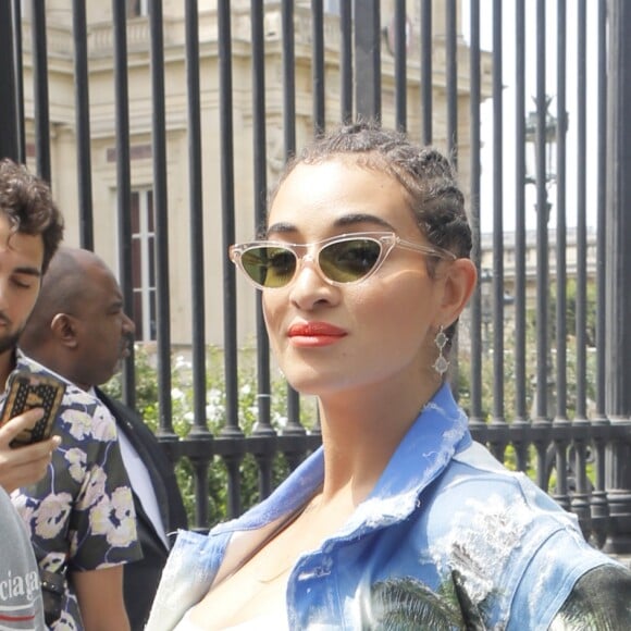Camélia Jordana au défilé de mode Balmain homme collection printemps-été 2019 lors de la fashion week à Paris le 24 juin 2018 © Veeren/CVS/Bestimage